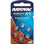 60 Batterien Rayovac RA-Acoustic-312 Hörgerätebatterien (Typ: 312)