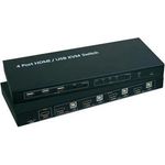 SpeaKa 4 Port KVM-Umschalter HDMI USB Professional