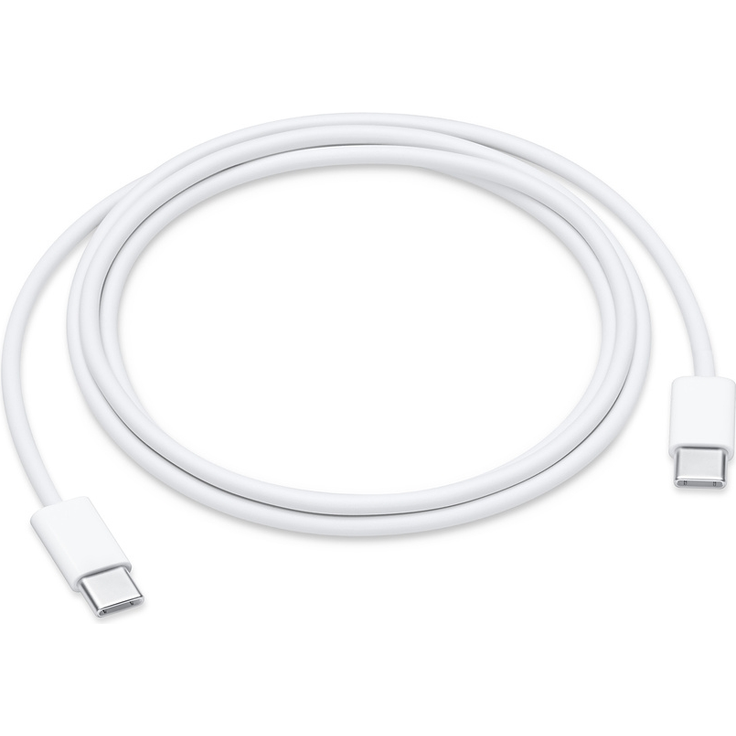 Apple MUF72ZM/A USB-C Charge Cable, geeignet für Apple iPad Pro/Air, MacBook Pro/Air, iMac, Mac Pro/mini, Ladekabel/Datenkabel, 1 m, weiß