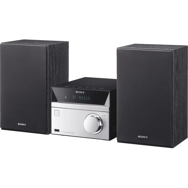 Sony CMT-SBT20B Micro-Systemanlage (Kompakte Design, CD, FM - DAB+ Tuner, RDS, USB-Eingang, Bluetooth, NFC) silber - Preisvergleich – Bild 2