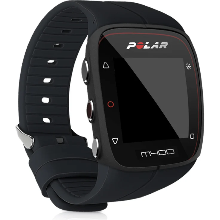 kwmobile Sport Ersatzarmband TPU mit Uhrenverschluss für Polar M400 / M430 Schwarz