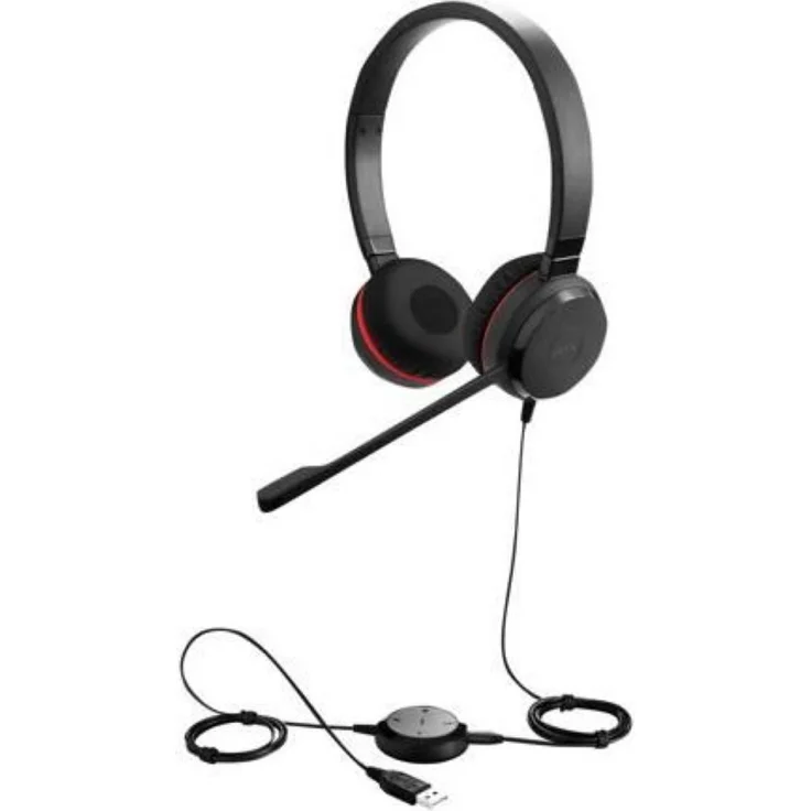 Jabra Evolve 30 II Stereo-Headset mit 3,5mm-Klinkenstecker, ohne USB-Bedieneinheit und Reiseetui – Bild 3