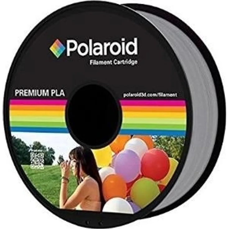 Polaroid 3D 1Kg Universell Premium PLA Filament Material Silber