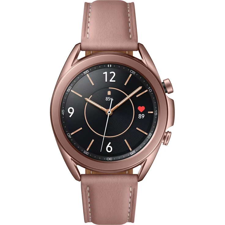 Samsung Galaxy Watch 3 LTE Smartwatch GPS, Damen, 41mm, Lederarmband, Mystic Bronze – Bild 2