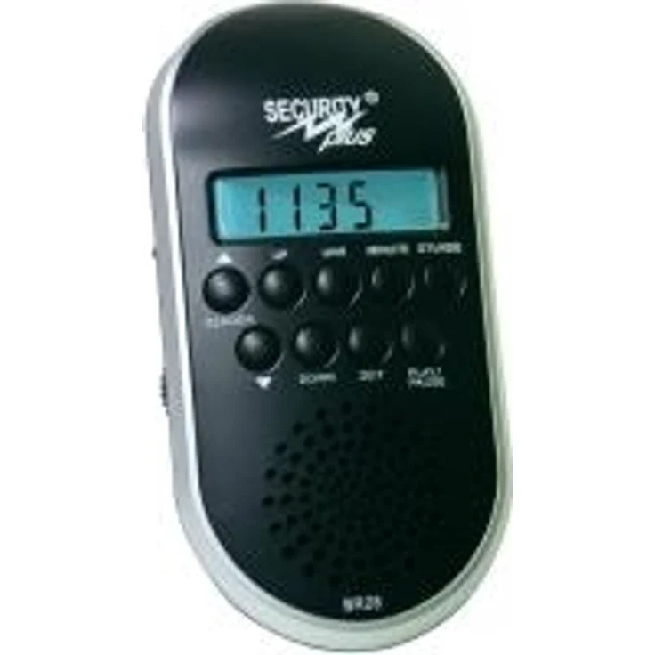 Security Plus Fahrrad Radio BR 28, Schwarz-Silber, 20 x 15 x 7 cm – Bild 1