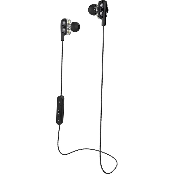 CoolBox COO-AUB-04DD In-Ear Kopfhörer mit Bluetooth, Mikrofon, schwarz