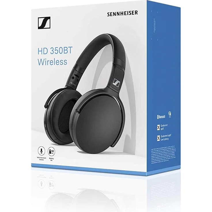 Sennheiser HD 350BT Over-Ear-Kopfhörer, mit Bluetooth, Mikrofon, schwarz – Bild 7