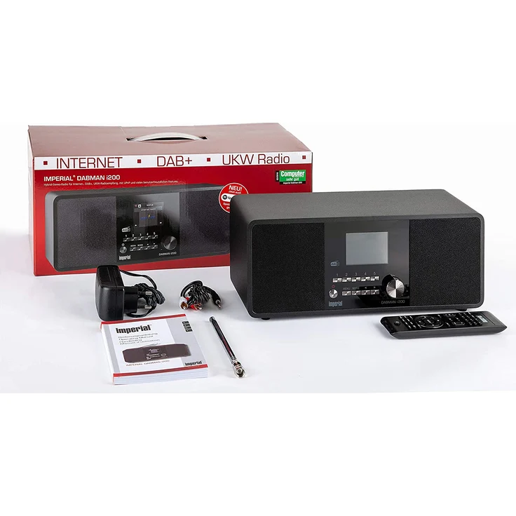 Imperial Dabman i200 22-231-00 Tischradio DAB+/UKW/Internetradio mit WLAN, Spotify-Connect, TFT-Display, schwarz – Bild 6
