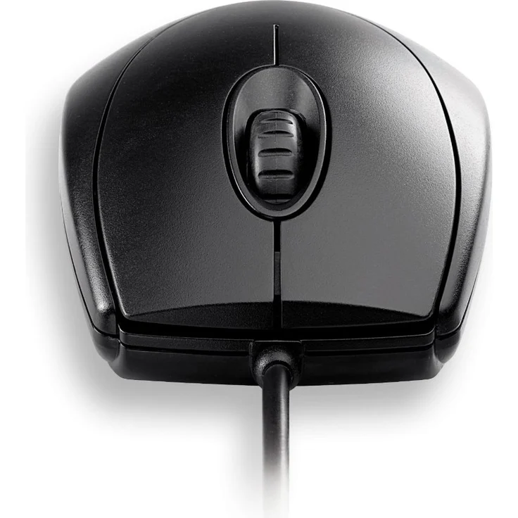 CHERRY WheelMouse Optical - Kabelgebundene USB Maus - Symmetrisches Design - PS-2 Adapter - Langlebig - Schwarz – Bild 3
