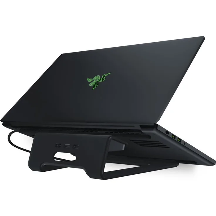 Razer Chroma Laptopständer (mit RGB Chroma Beleuchtung, USB 3.0-Hub mit 3 Anschlüssen und Ergonomisches Design)