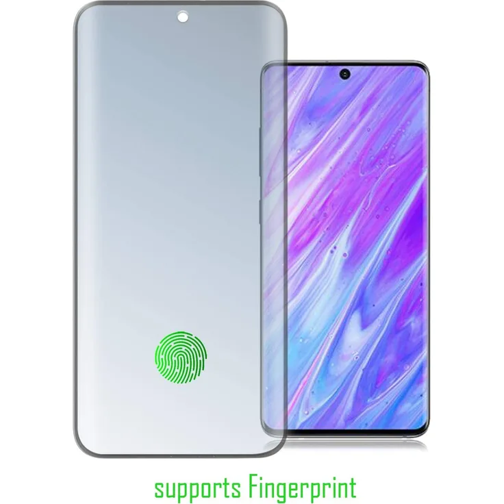 4smarts Second Glass Colour Frame, geeignet für Samsung Galaxy S20 Ultra, Displayschutzglas, schwarz