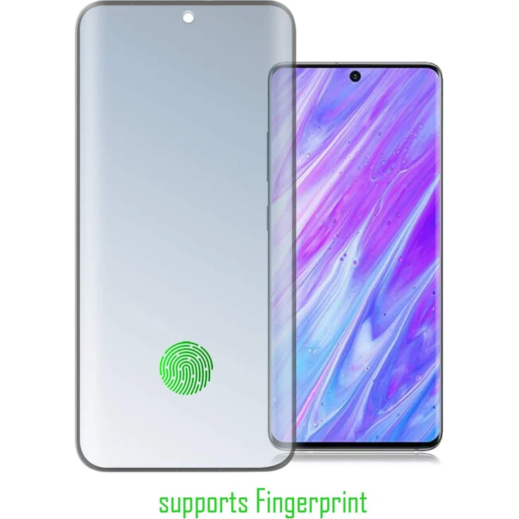 4smarts Second Glass Colour Frame, geeignet für Samsung Galaxy S20 Ultra, Displayschutzglas, schwarz