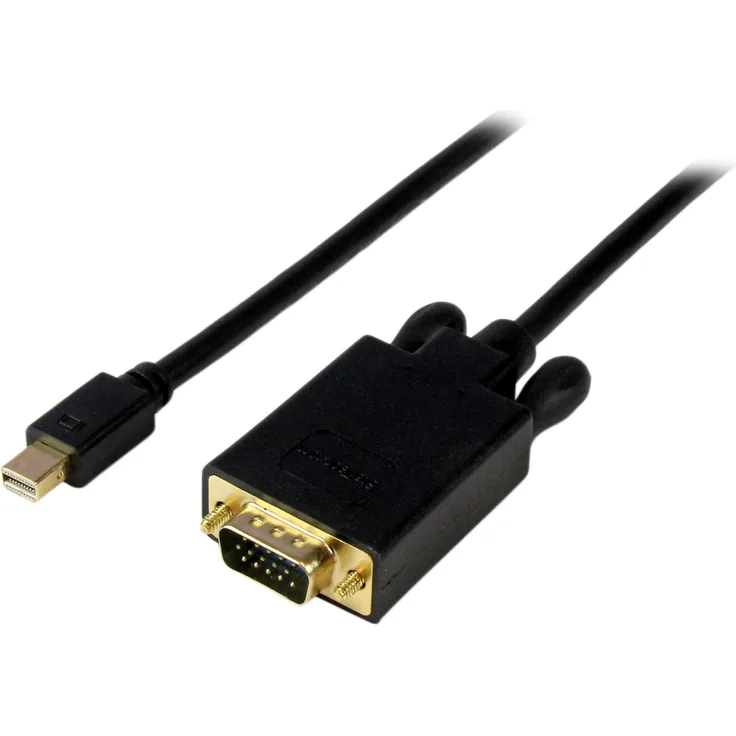 StarTech.com 3m Mini DisplayPort auf VGA Kabel, mDP auf VGA Adapter- Konverter bis zu 1920x1200, St-St, Schwarz