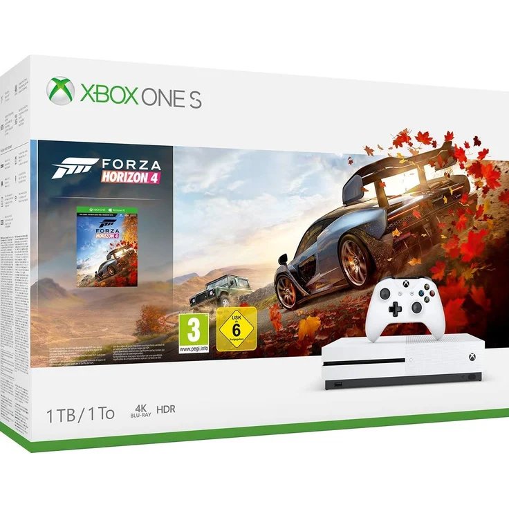 Microsoft Xbox One S Robot White 1TB Bundle inkl. Forza Horizon 4 – Bild 1