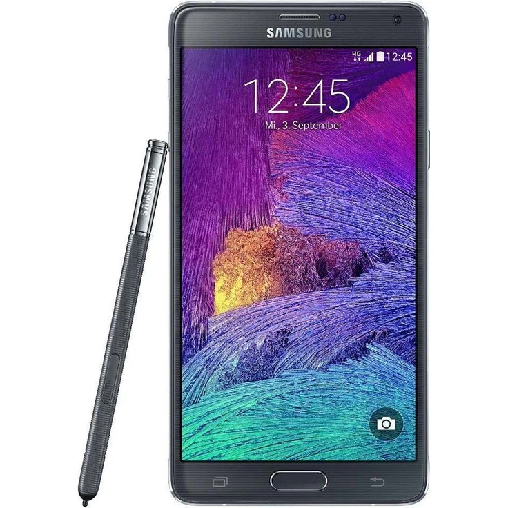 Samsung Galaxy Note 4 Smartphone 14,48cm (5,7 Zoll) Super-AMOLED-Display, 32GB interner Speicher, 3GB RAM, Android, Charcoal Black – Bild 1