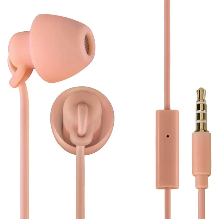 Thomson EAR3008lr Piccolino In-Ear Kopfhörer mit Mikrofon, rosa