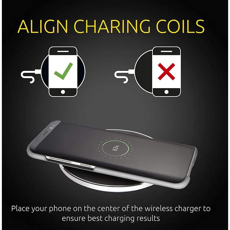 Intenso WA1 Wireless Charger Ladegerät Induktive Ladestation, Qi Ladestation, 10 W, weiß (mit Schnellladeadapter) – Bild 6