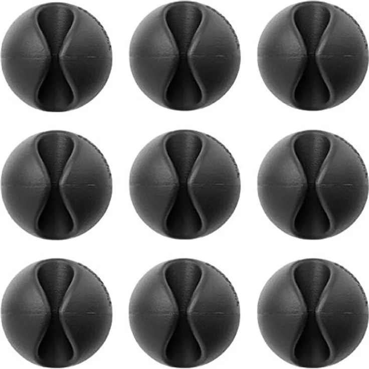 BlueLounge CableDrop Mini Kabelclips (9-er Pack) schwarz