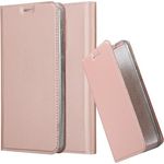 cadorabo Hülle für WIKO VIEW XL in CLASSY ROSÉ GOLD Handyhülle mit Magnetverschluss, Standfunktion und Kartenfach Case Cover Schutzhülle Etui Tasche Book Klapp Style
