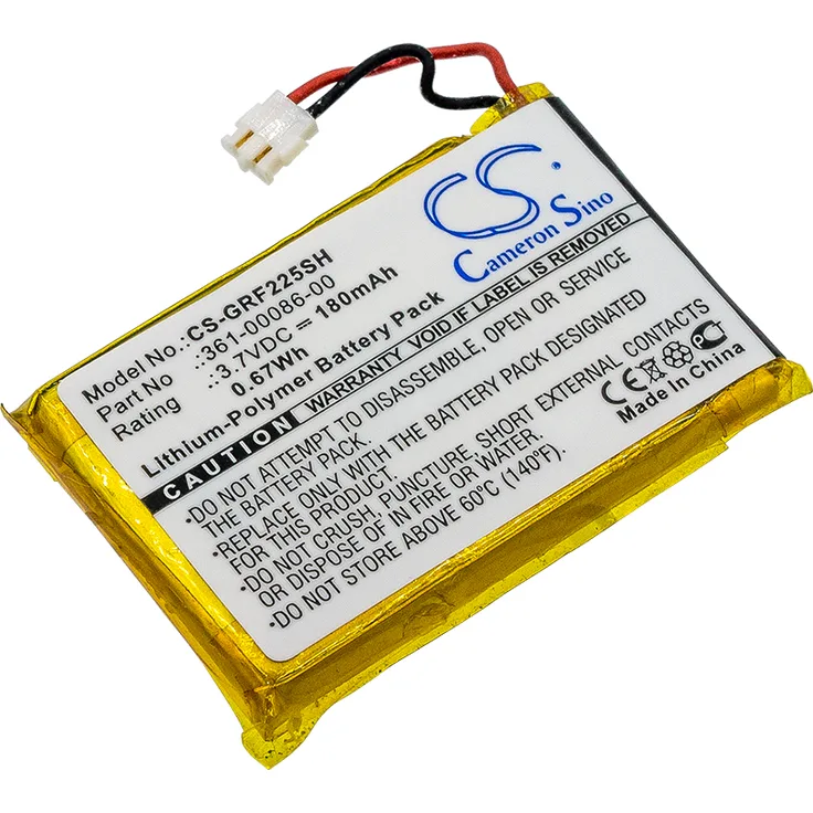 Cameron Sino Ersatzakku CS-GRF225SH Smartwatch Garmin Forerunner 225 / 230 / 361-00086-00 3,7 Volt 180mAh Li-Polymer