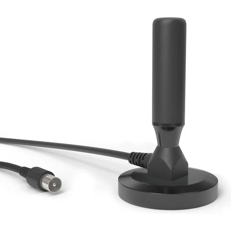 KabelDirekt - DVB-T2 HD-DVB-T Antenne - (geeignet für hohen digitalen Empfang mit stabilem Magnetfuß und 3m Kabel für alle DVB-T2-DVB-T Empfangsgeräte ? Massive Ausführung)