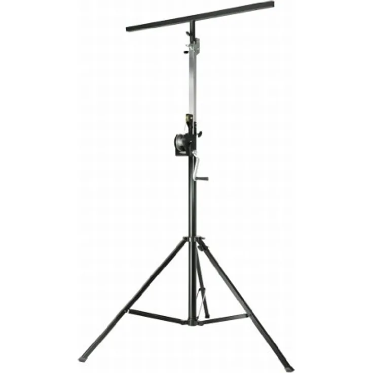 Adam Hall SWU 400 T - Wind up Kurbelstativ mit Traverse schwarz 