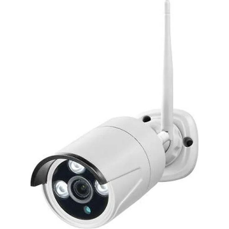 Indexa WR100B Überwachungskamera, Innen & Außen, WLAN, Nachtsicht, Weiß