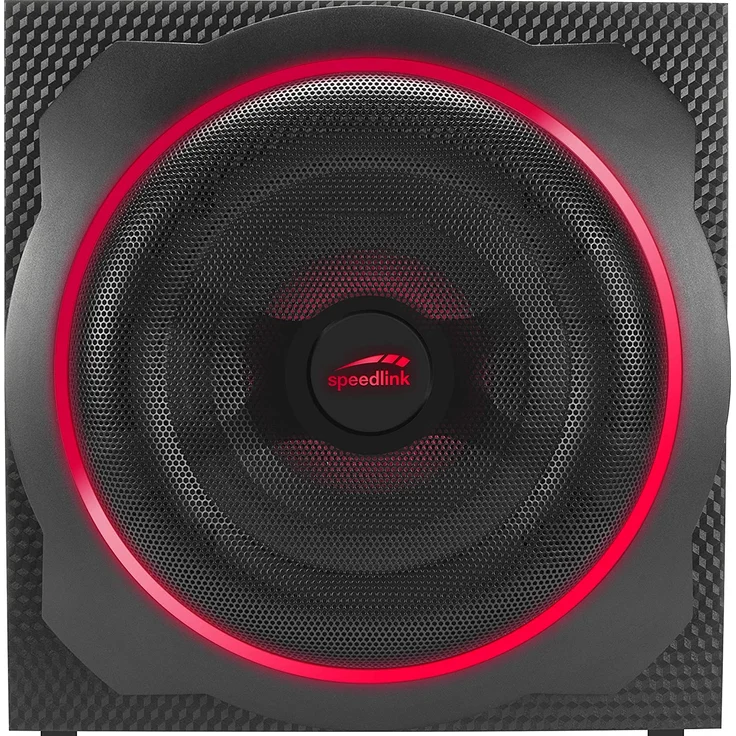 Speedlink GRAVITY CARBON RGB 2.1 Subwoofer Lautsprechersystem - 120W Peak-Power, Bluetooth-Verbindung zum Smartphone-Tablet - schwarz Subwoofer schwarz – Bild 3