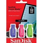 SanDisk 32GB Cruzer Blade USB Flash Drive 3-pack