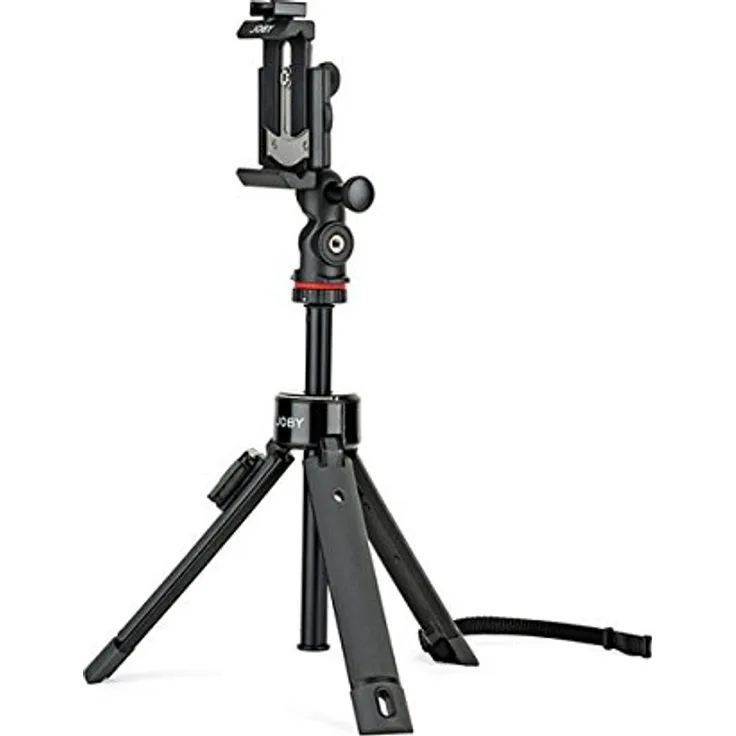 JOBY JB01534-BWW GripTight PRO Telepod Stativ-Einbeinstativ-Selfie-Stick (mit Kugelkopf, Klemme für Handy-Action-Cam, Bluetooth-Fernbedienung, 1 kg Traglast)