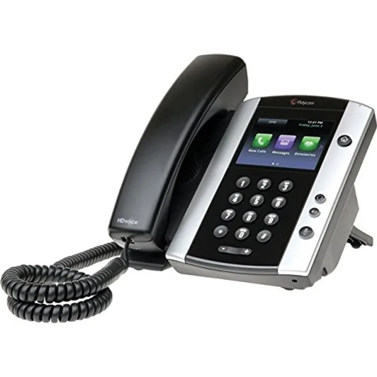Polycom 2200-44500-025 Desktop Telefon VoIP VVX500 schwarz