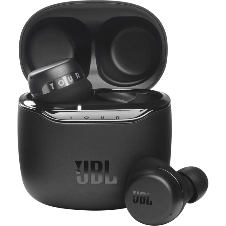 JBL Tour+ TWS In-Ear Kopfhörer mit Bluetooth, Noise Cancelling, Google Assistant, Amazon Alexa, spritzwassergeschützt, schwarz – Bild 1