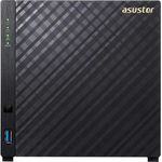 Asustor AS1004T V2 4-Bay NAS System (Marvell ARMADA-385 1.6GHz Dual-Core, 512 MB RAM, 1x Gigabit-LAN, 2x USB 3.0, Hardwareverschlüsselung, Raid 0, 1, JBOD)