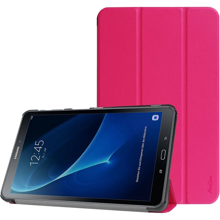 ProCase Hülle für Galaxy Tab A 10.1, Slim Smart Cover Ständer Folio Hülle für Galaxy Tab A 10.1 Zoll Tablet SM-T580 T585 2016 -Magenta