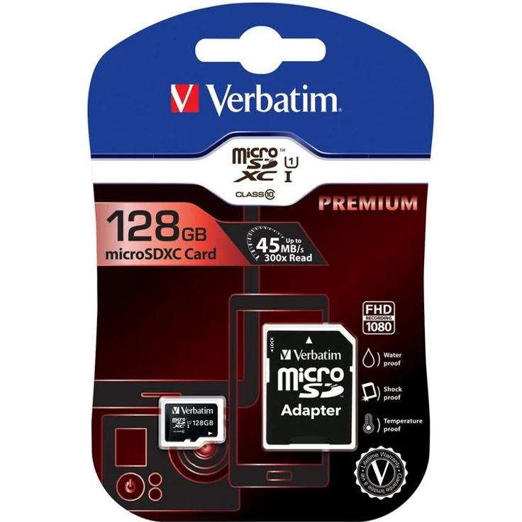 Verbatim Micro SDXC 128GB UHS-I Class 10 (44085)