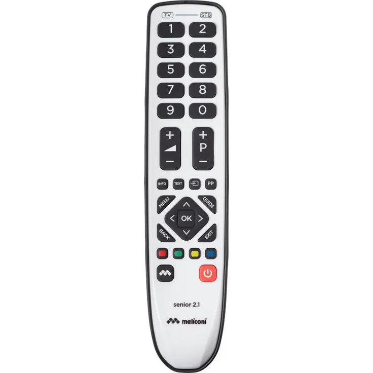 Meliconi Gumbody Senior 2.1 Universal-Fernbedienung für TV-SmartTV und Decoder