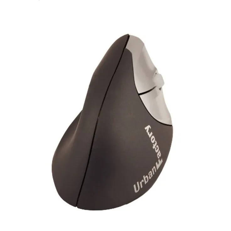 Urban Factory Wireless Ergo Maus RF Wireless Optical 1600 DPI rechts - Mäuse (rechts, Optical, RF Wireless, 1600 DPI, Black)