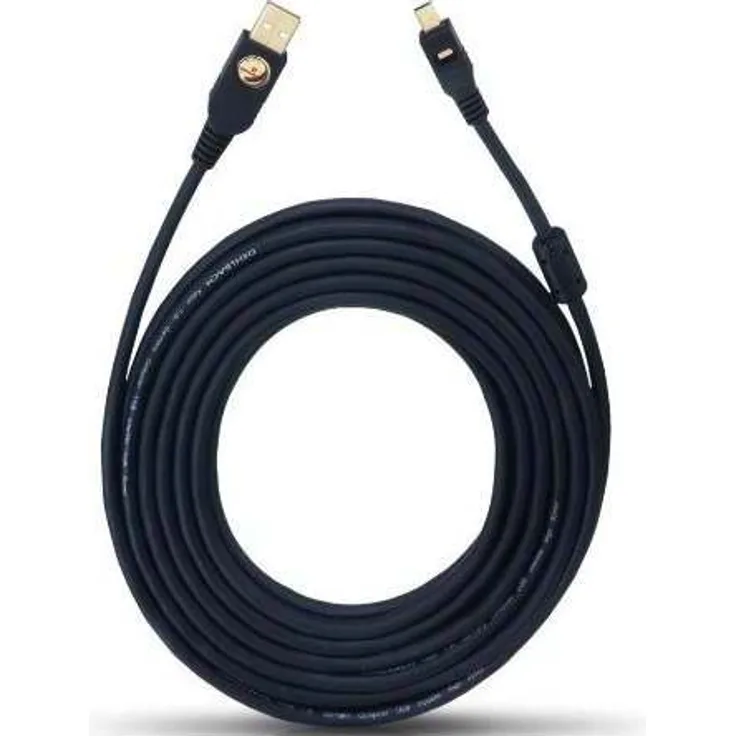Oehlbach USB A-Mini 2.0 USB-Kabel, Typ USB 2.0 USB-A auf USB-Mini - schwarz - 10m