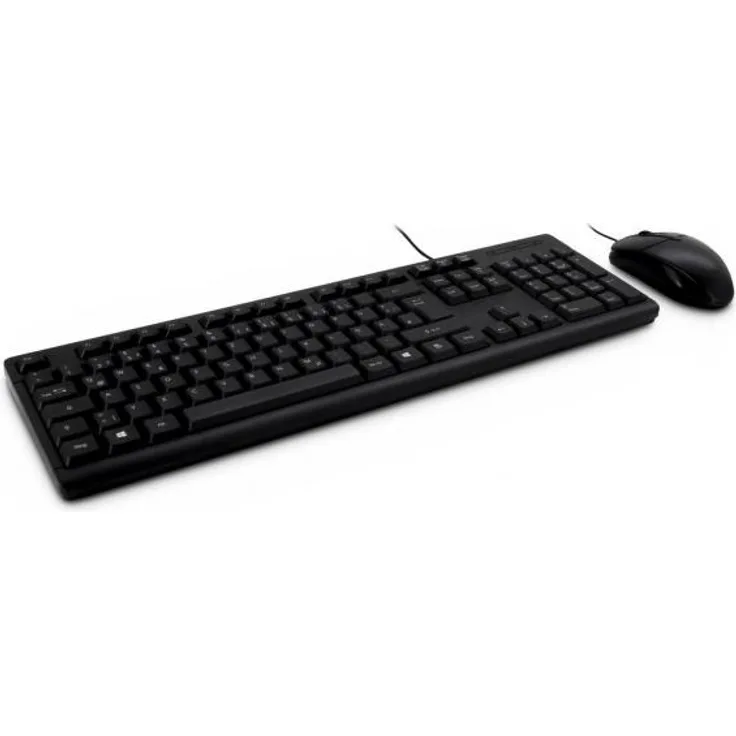 Inter-Tech KB-118 - Tastatur-und-Maus-Set - USB - QWERTY - Schwarz - (88884075)
