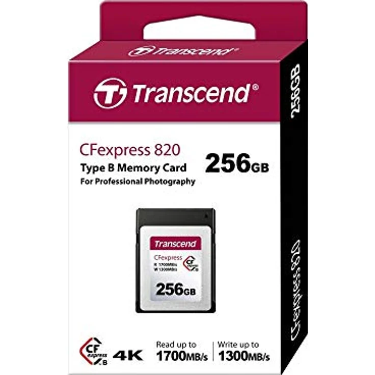 Transcend CFexpress 820 Typ B Speicherkarte TS256GCFE820 – Bild 1