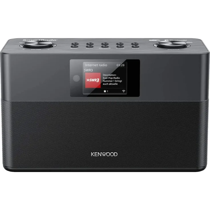 Kenwood CR-ST100S-B Internetradio mit Bluetooth, WLAN, Wecker, TFT-Display, Spotify Connect, schwarz