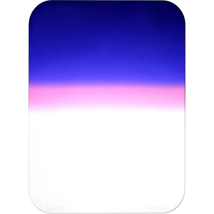 Fotodiox 6x8-Grad-Twilight-Filter Pro 6.6 x 8.5 Inches Grad 2-Color Twilight Effect Filter for WonderPana 66 and FreeArc Filter Systems (Blue-Pink-Clear)