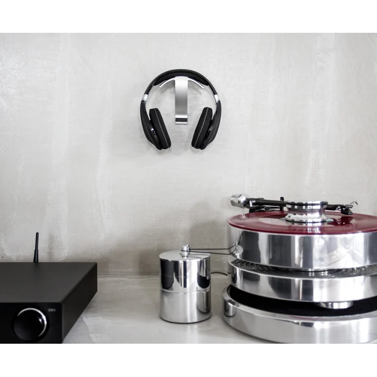 Oehlbach Alu Style W1 - Wandhalterung Kopfhörerhalter für Kopfhörer und Gaming Headsets (eloxiertes Aluminium, schnelle Wandmontage & optimale Aufbewahrung) Silber – Bild 6
