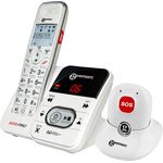 Geemarc AmpliDECT 295 SOS PRO schnurloses Großtastentelefon mit mobiler Freisprecheinrichtung (+Anrufbeantworter+ - Deutsche Version