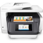 HP OfficeJet Pro 8730 (4-in-1) Multifunktionsdrucker - (Thermal Inkjet) Farbe, Druckgeschwindigkeit: 24 s/w, 20 Farbe, Auflösung: 2400 x 1200, USB, LAN, WLAN, Instant Ink (D9L20A#A80)