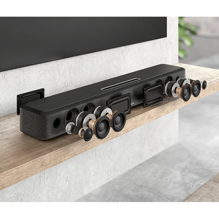 Denon Home 550 2.0 Soundbar ohne Subwoofer, Dolby Atmos, Amazon Alexa, kabellos/kabelgebunden, geeignet für TV, schwarz  – Bild 18