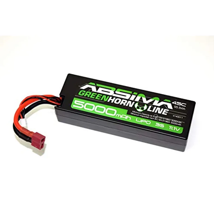 Absima 4140011 4140011-Absima Car-RC Auto LiPo Stick Akku-Pack 11.1V-45C 5000 Hardcase (T-Plug), Mehrfarbig