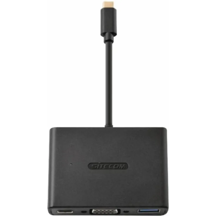Sitecom CN-364 USB-C auf USB mit VGA schwarz
