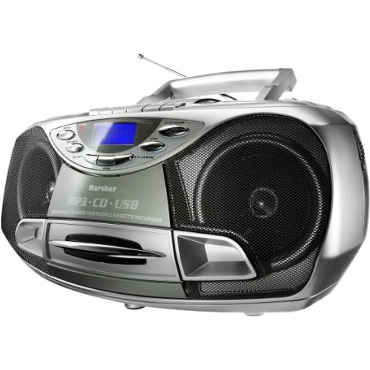 Karcher CD Radio RR 510N - Boombox (mit CD Player, UKW Radio, Kassettenspieler, MP3 Player über CD oder USB) – Bild 4