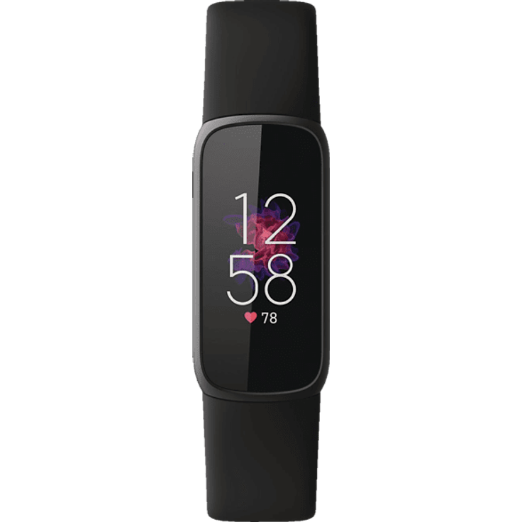 Fitbit Luxe Fitness-Tracker GPS, Damen, Einheitsgröße, Edelstahlgehäuse, Silikonarmband, Schwarz/Graphit – Bild 2